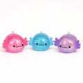 Mini Glitter Axolotl Squishies - 3 Pack
